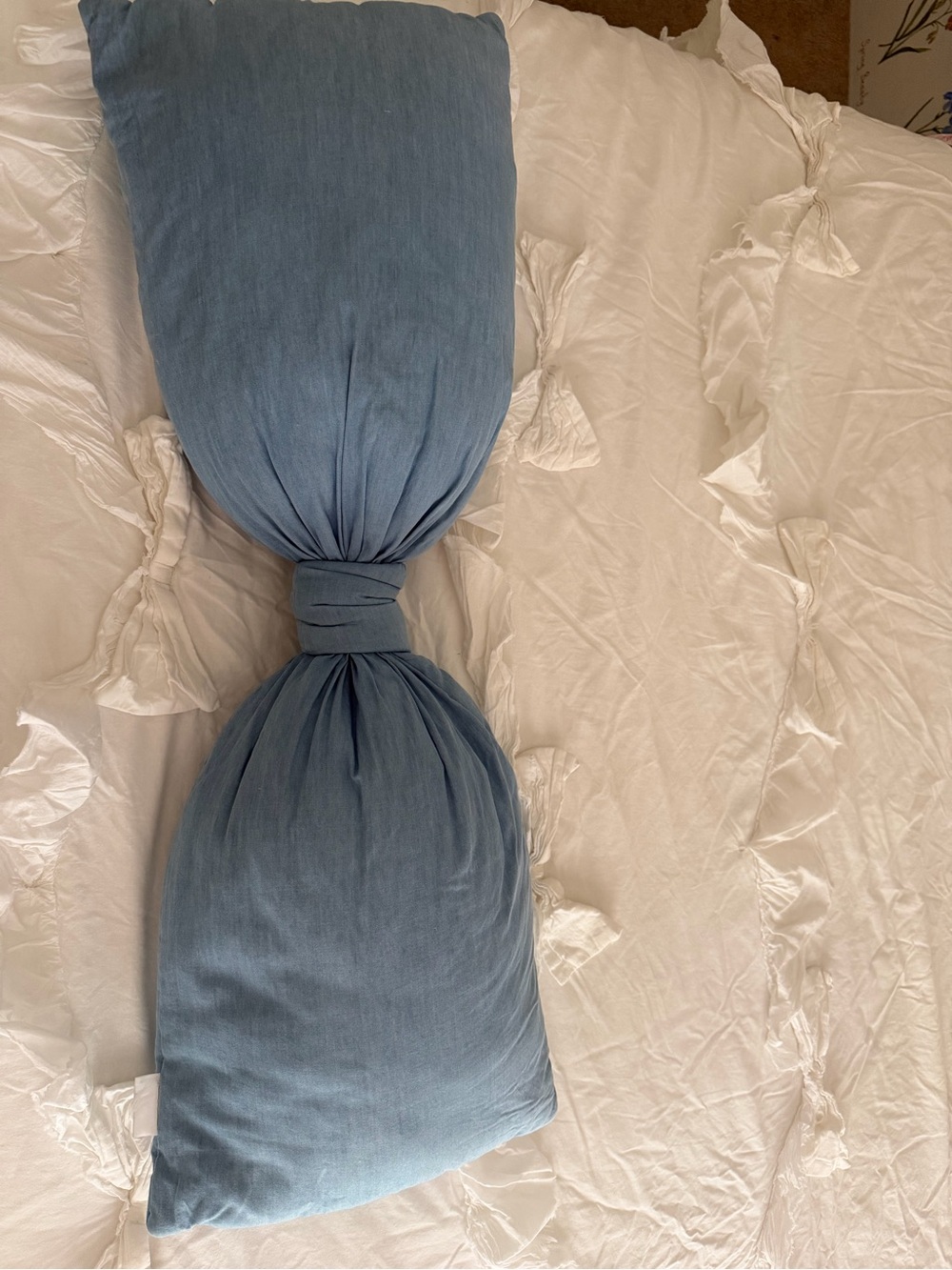 LoveShack Fancy Oversized Bow Pillow Pottery Barn teen